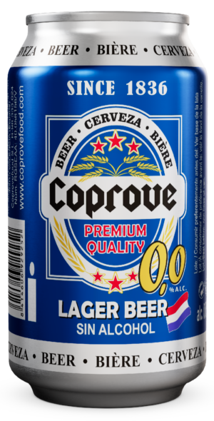 Cerveza Coprove 0.0% sin alcohol española para exportación
