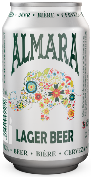 Cerveza Almara 4,5% lager española para importadores internacionales