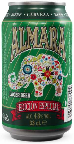 Cerveza Almara Especial 4,8% española para exportación internacional