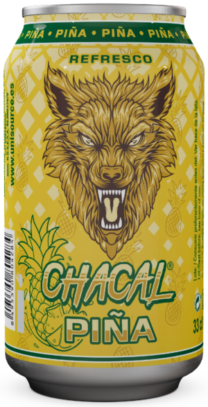 Refresco Chacal Piña español para exportación