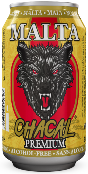 Malta Chacal Premium sin alcohol de España para exportación