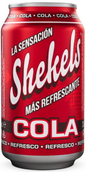 Refresco Shekels Cola, refrescos españoles para importadores y distribuidores