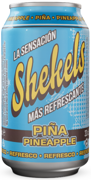 Refresco Shekels Piña español para exportación