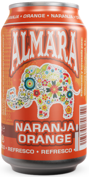 Refresco Almara Naranja español para exportación