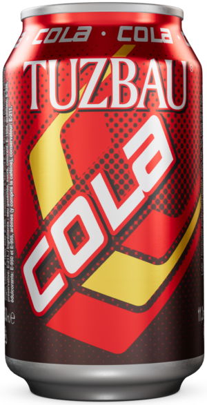 Refresco Tuzbau Cola español para exportación