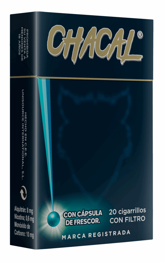 Tabaco Chacal con cápsula de frescor – tabaco español para exportación al por mayor