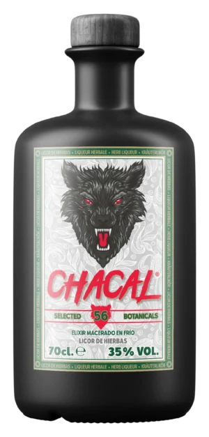 Licor Chacal 56 bebida alcohólica española para exportación internacional