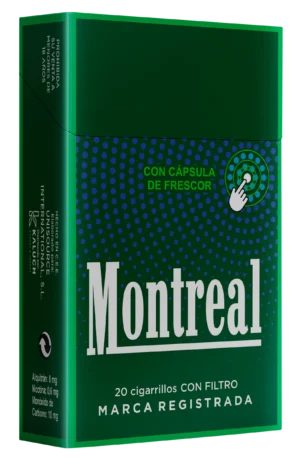 Tabaco Montreal con cápsula de frescor – tabaco español de exportación